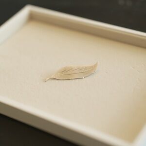 Vintage Silver Leaf Brooch